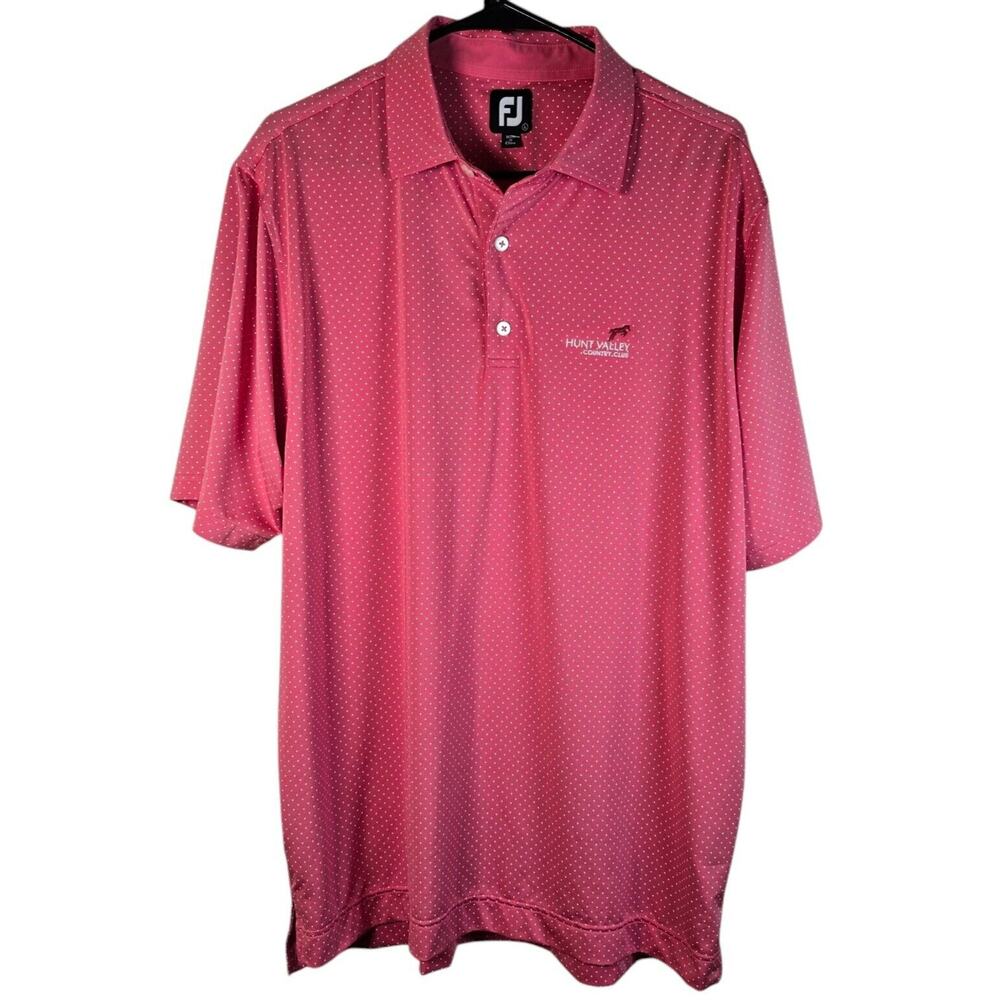FootJoy Polo Mens Large Golf Logo Performance Hunt Valley Maryland Country Club